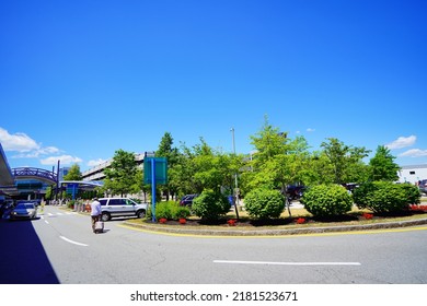 Portland, Maine, USA - 07 03 2022: The Portland International Jetport (PWM) Airport