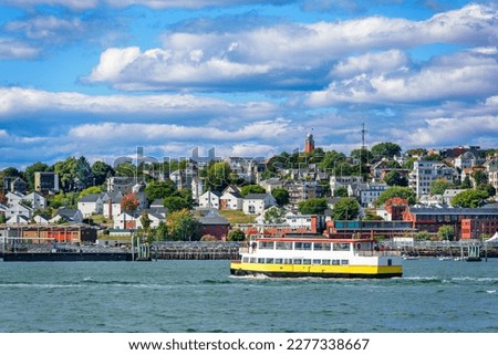 Portland, Maine, USA coastal townscape.