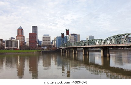 Portland OR. & The Hawthorne Bridge.