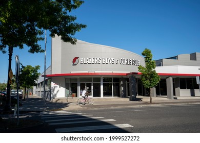 Portland, OR, USA - Jun 18, 2021: Exterior View Of The Blazers Boys And Girls Club In The King Neighborhood Of Northeast Portland, Oregon.