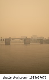 Portland, Oregon 9/11/2020. Smoke From Oregon Wildfires At 
Downtown Portland.