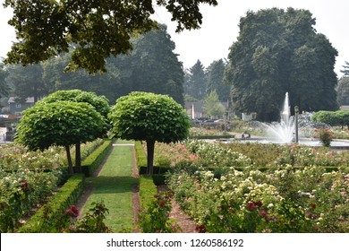 PORTLAND, OREGON - AUG 22: Peninsula Park Rose Garden In Portland, Oregon, As Seen On Aug 22, 2018. It Is A Public Park In The Piedmont Neighborhood Of Portland.