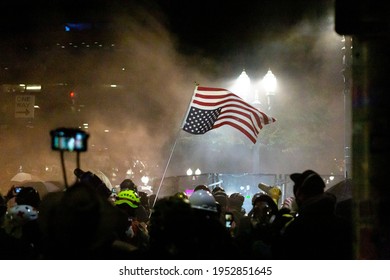 Portland, Oregon -  August 7 2020 - BLM And Federal Occupation Protest