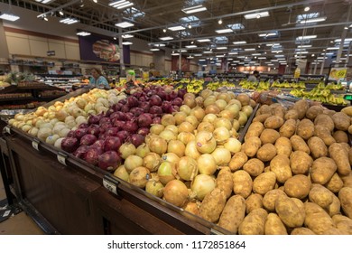 Portland, Oregon - Sep 3, 2018 : Various Vegetables For Sale At Fred Meyer Market In Portland