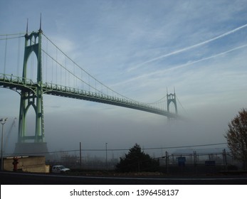 Portland Oregon St John's Suspension Bridge