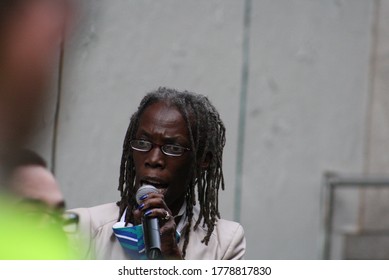 Portland, Oregon / United States - 7/17/2020: Portland City Commissioner Jo Ann Hardesty Attends A Portland Protest Advocating For Defunding The Police And Black Lives Matter