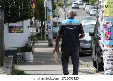 Portland, Oregon / United States - April 26, 2020: United States Postal Service (USPS) Mail Delivery.