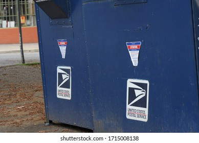 Portland, Oregon / United States - April 26, 2020: United States Postal Service (USPS) Mail Delivery.