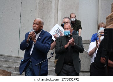 Portland, Oregon / United States - July 17, 2020: Portland Protests Brought Together Rabbis, Pastors, Activists, And Artists. It Was Convened By Hip-Hop Stands Up And City Commissioner Jo Ann Hardesty