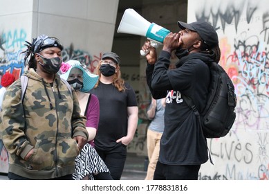 Portland, Oregon / United States - July 17, 2020: Portland Protests Brought Together Rabbis, Pastors, Activists, And Artists. It Was Convened By Hip-Hop Stands Up And City Commissioner Jo Ann Hardesty