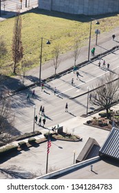 Portland, Oregon / United States - March 17 2019: Shamrock Run 