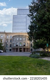 Portland, Oregon, USA- 07.05.2022: City Hall Center 