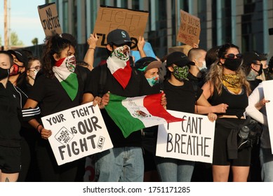 Portland (PDX), OR / United States - June 2, 2020: Protesters Rally In Support Of #BlackLivesMatter, And Against Police Brutality And Racism.