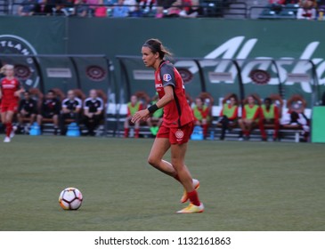 The Portland Thorns FC At Providence Park  In Portland,OR USA July 6,2018.