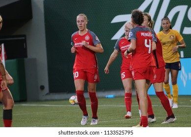 The Portland Thorns At Providence Park In Portland Oregon USA July 6,2018.