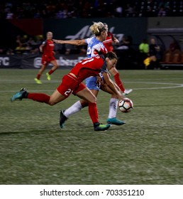 The Portland Thorns At Providence Park In Portland,OR USA August 19,2017.