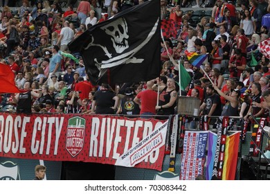 Portland Thorns Riveters At Providence Park In Portland,OR USA August 19,2017.