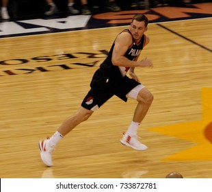 Portland Trailblazers At Talking Stick Resort Arena In Phoenix Arizona USA October 11,2017.