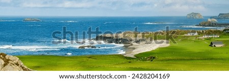Portmor or Kitters Beach, Malin Head, Ireland's northernmost point, famous Wild Atlantic Way, spectacular coastal route. Wonders of nature. Numerous Discovery Points. Co. Donegal