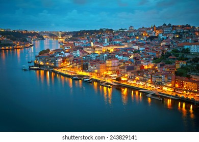 Porto after sunset, Portugal