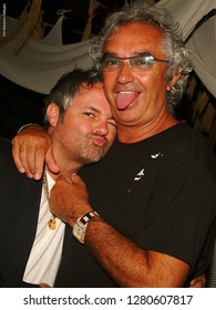 Porto Cervo, Olbia/Italy - 08/08/2004: Flavio Briatore In His Local Billionaire Club In Porto Cervo, Sardinia Island