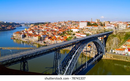 Porto and Dom Luis I bridge, Portugal