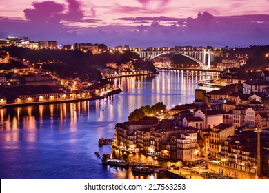 Porto, Portugal Stadt am Douro Fluss.