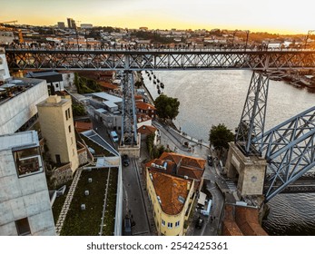 Porto, Portugal. The Dom Luis I Bridge. Ponte de Dom Luis I - Powered by Shutterstock