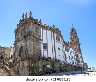 Porto, Portugal - July 7, 2022: The Clérigos Church And Tower