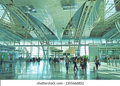 Porto, Portugal - May 1, 2018: Terminal Of The Porto International Airport Francisco Sá Carneiro, Portugal