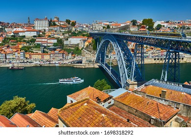 Porto, Portugal old town cityscape on the Douro River. Tourism. Travel