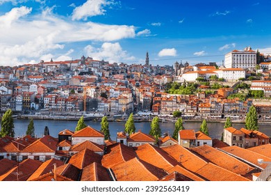 Porto, Portugal old town on the Douro River. - Shutterstock ID 2392563419