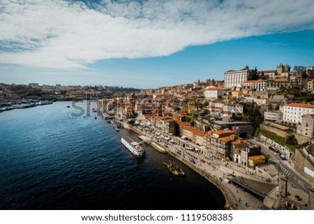 Similar – Image, Stock Photo Douro and old town of Porto