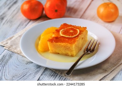Portokalopita - Greek phyllo orange cake - Shutterstock ID 2244173285