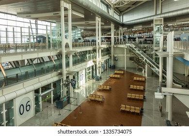 Porto,Portugal On 3rd Mar 2019:Francisco Sa Carneiro Airport Or Simply Porto Airport , The Airport Opened In 1945, Renamed In 1990 After Former Portuguese Prime Minister, Francisco De Sá Carneiro Died