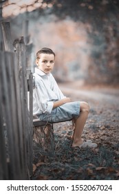 Portrait Of A 10 Year Old Boy Outdoor