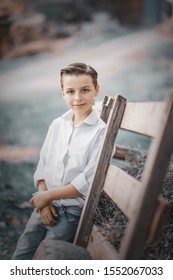 Portrait Of A 10 Year Old Boy Outdoor