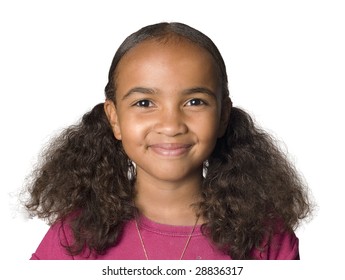 portrait of a 10 year old Latino girl