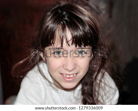 Similar – Image, Stock Photo Mischievous Human being