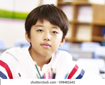 Portrait Of 11-year-old Asian Elementary Schoolboy