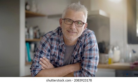 Portrait Of A 40 Year Old Man Wearing Glasses