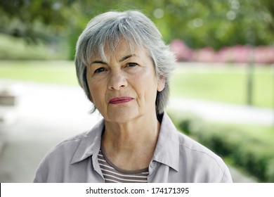 Portrait Of +65 Yr-Old Woman