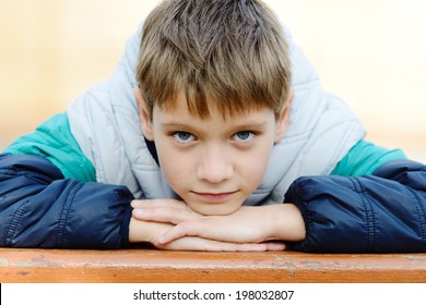 Portrait Of 8 Years Old Boy 