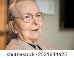 Portrait of an 86 yo grandmother in Tienen, Flemish Brabant, Belgium