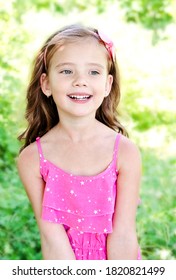 Portrait Adorable Smiling Little Girl Child Stock Photo 1820821499 ...