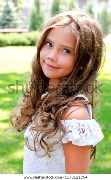 Portrait Adorable Smiling Little Girl Child Stock Photo 1173121954 ...