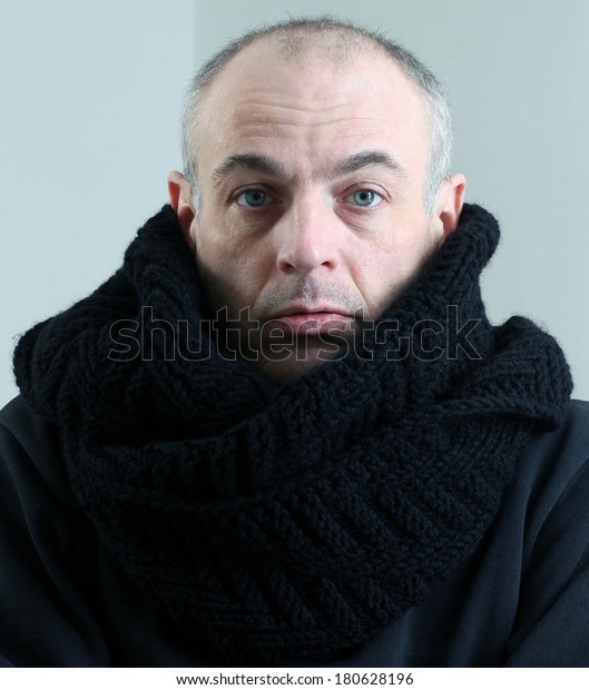 Portrait Adult Male Short Hair Black Royalty Free Stock Image