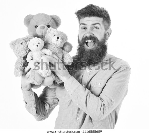 teddy bear with mustache