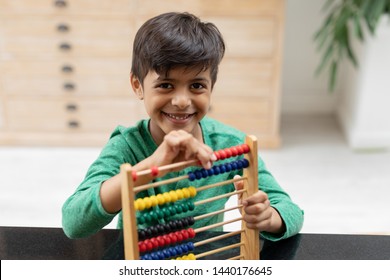 Portrait African American Boy Playing Abacus Stock Photo 1440176645 ...