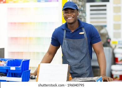 Portrait Of African American Hardware Store Worker 